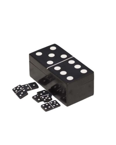 Caja de dominós negra