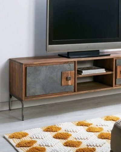 Mueble TV de acacia