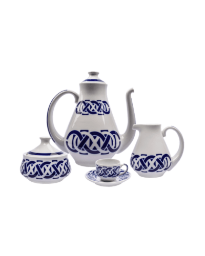 Juego de café 6 servicios Encadrelado - Sargadelos