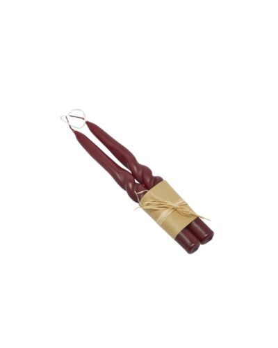 Pack 2 Velas Espiral - Burgundi