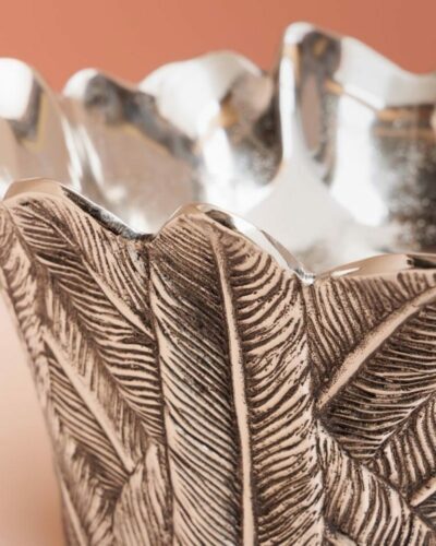 Champanera Metal con Plumas