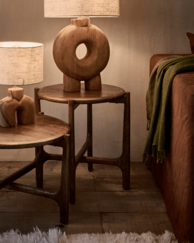 Mesa Auxiliar Madera de Mango